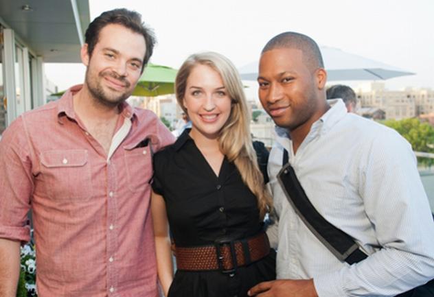 Leo Schmid, Nicole Weaver, and Chad Crutchfield (Photo: Mark Silva).